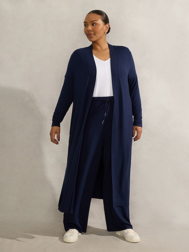 Blau - Live Unlimited Curve Lightweight Supersoft Straight Leg Trousers - Bild 2 von 4