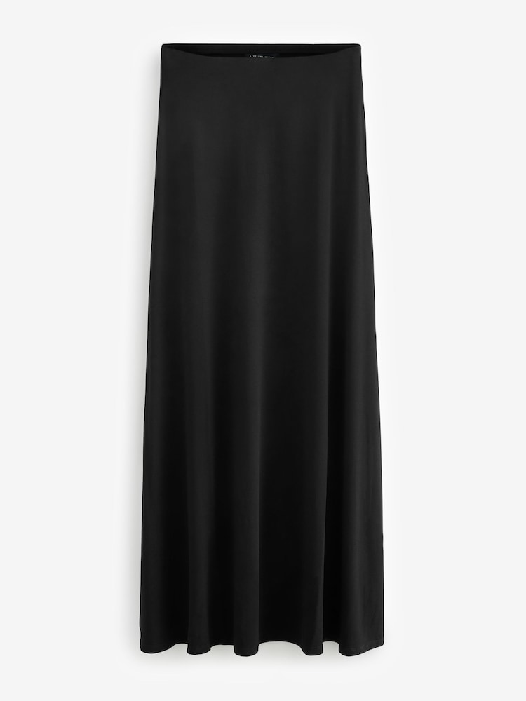 Live Unlimited Black Curve Bandeau Jersey Maxi Dress - Image 1 of 1 Live Unlimited Black Curve Bandeau Jersey Maxi Dress - Image 1 of 1