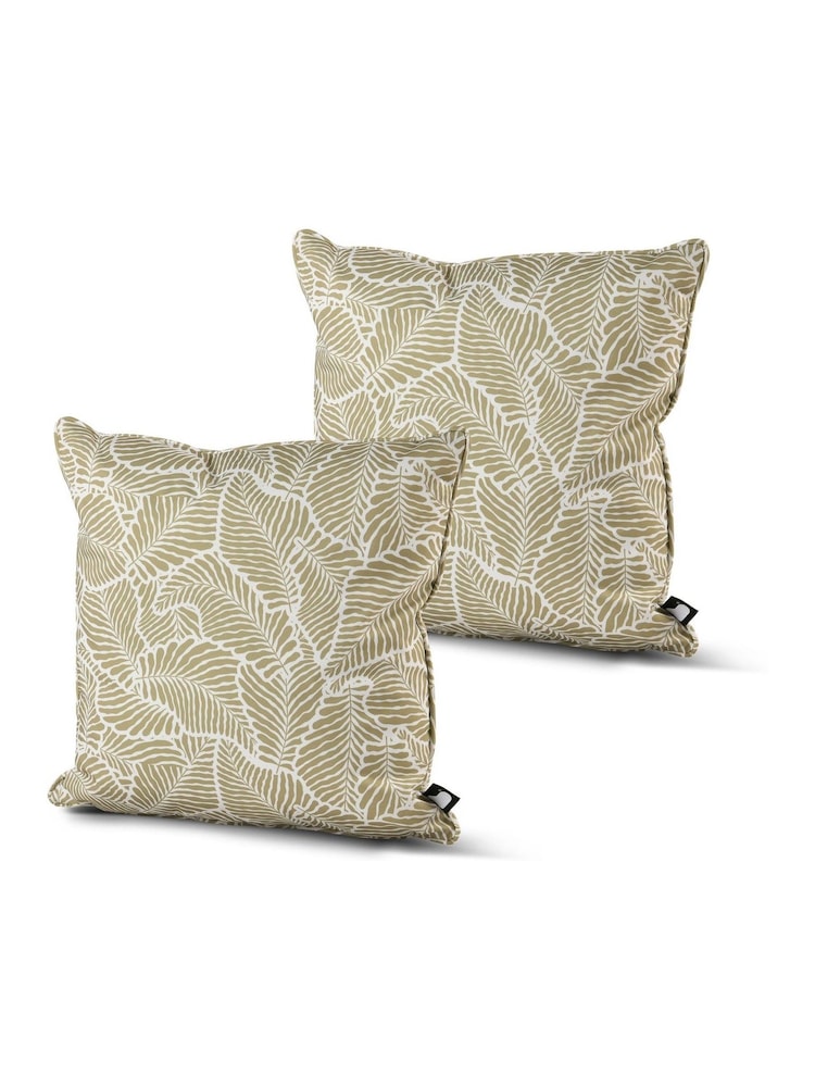Extreme Lounging 2 Pack Green Outdoor Oasis Leaf Pistache Cushions - Image 1 of 1
