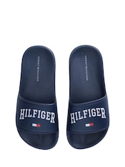 Chanclas de piscina con estampado y logotipo de Tommy Hilfiger - Imagen 4 de 4