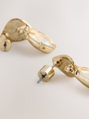 Gold Tone Sparkle Drop Stud Earrings - Image 3 of 3