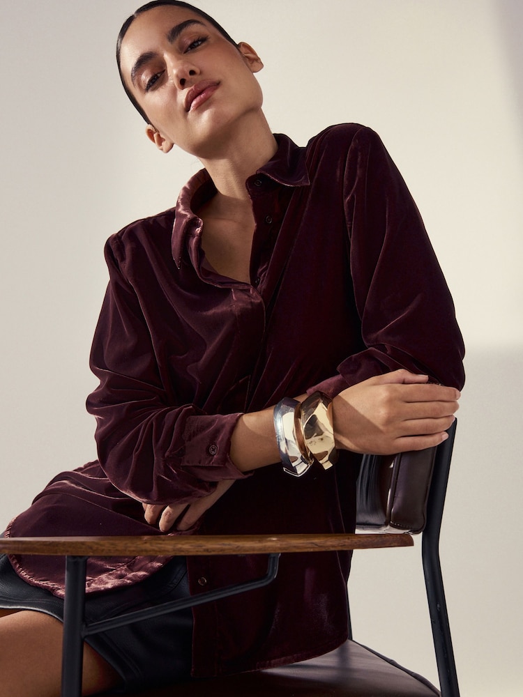 Tono dorado/tono plateado - Chunky Hinged Bangles 2 Pack - Imagen 3 de 3