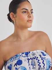 Simply Be Blue Value Bandeau Beach Playsuits 2 Pack - Image 4 of 4