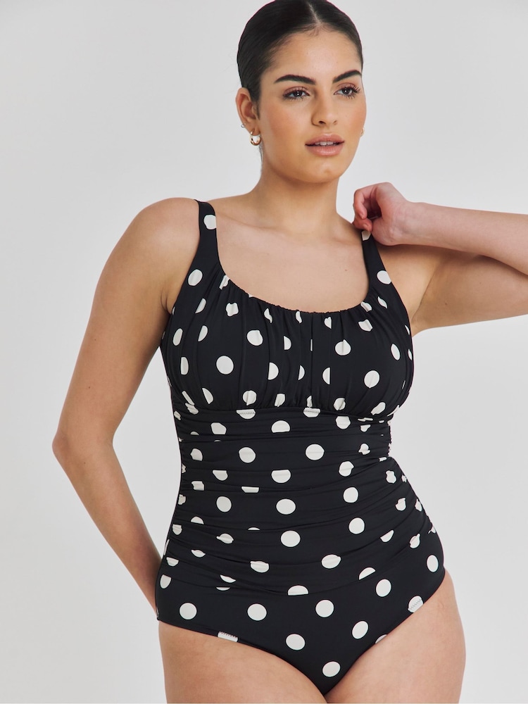 Simply Be Black Magisculpt Lose Up To An Inch Swimsuit - Image 1 of 4