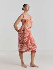 Simply Be Orange Magisculpt Midi Sarong - Image 1 of 4
