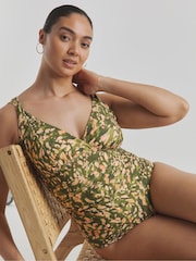 Simply Be Green Magisculpt Lose Up To An Inch Swimsuit - Image 1 of 4
