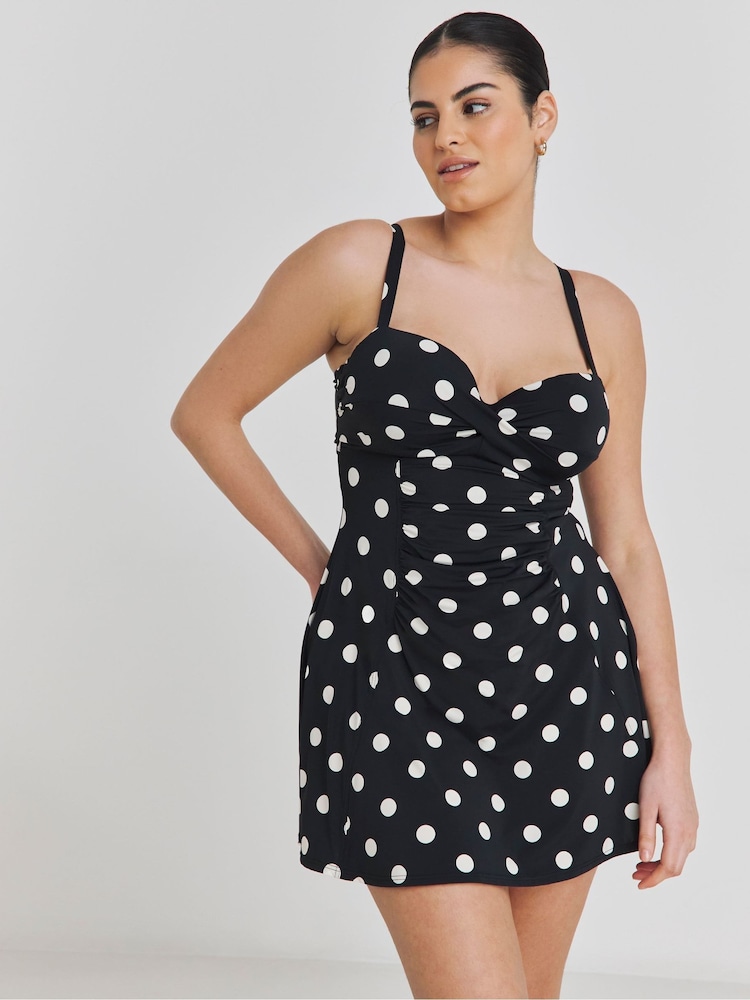 Simply Be Black Magisculpt Shaping Swimdress - Image 4 of 4