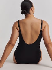 Simply Be Ring Detail Plunge Swimsuit - Imagen 2 de 4