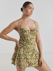 Simply Be Green Magisculpt Underwired Swimdress - Image 1 of 4