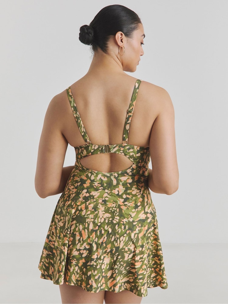 Simply Be Green Magisculpt Underwired Swimdress - Image 2 of 4
