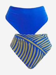 Simply Be Blue Magisculpt Classic Bikini Briefs 2 Pack - Image 1 of 5