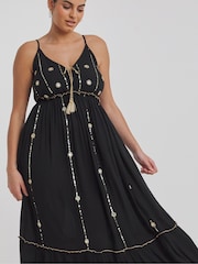 Simply Be Mirror Trims Maxi Beach Dress - Imagen 3 de 4