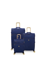IT Luggage Blue Glimmering Expandable Suitcase Set with TSA Lock 3 Piece - Image 1 of 9