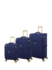 IT Luggage Blue Glimmering Expandable Suitcase Set with TSA Lock 3 Piece - Image 6 of 9