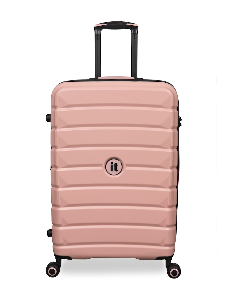 IT Luggage Medium Pink Divert Expandable Suitcase with TSA Lock - Image 1 of 8