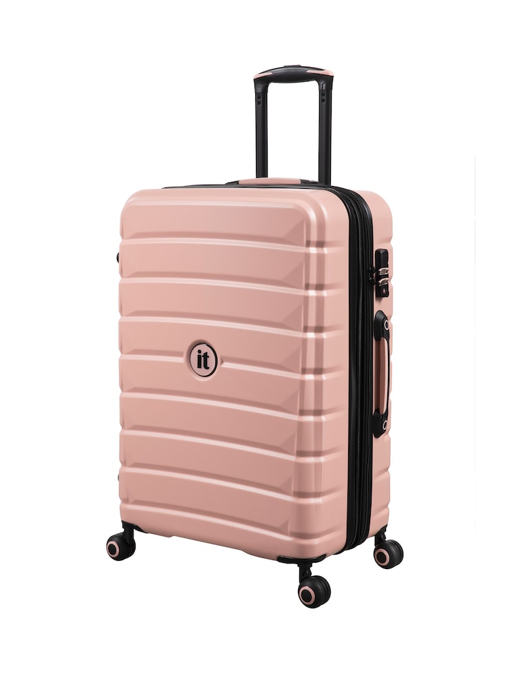 IT Luggage Medium Pink Divert Expandable Suitcase with TSA Lock - Image 2 of 8
