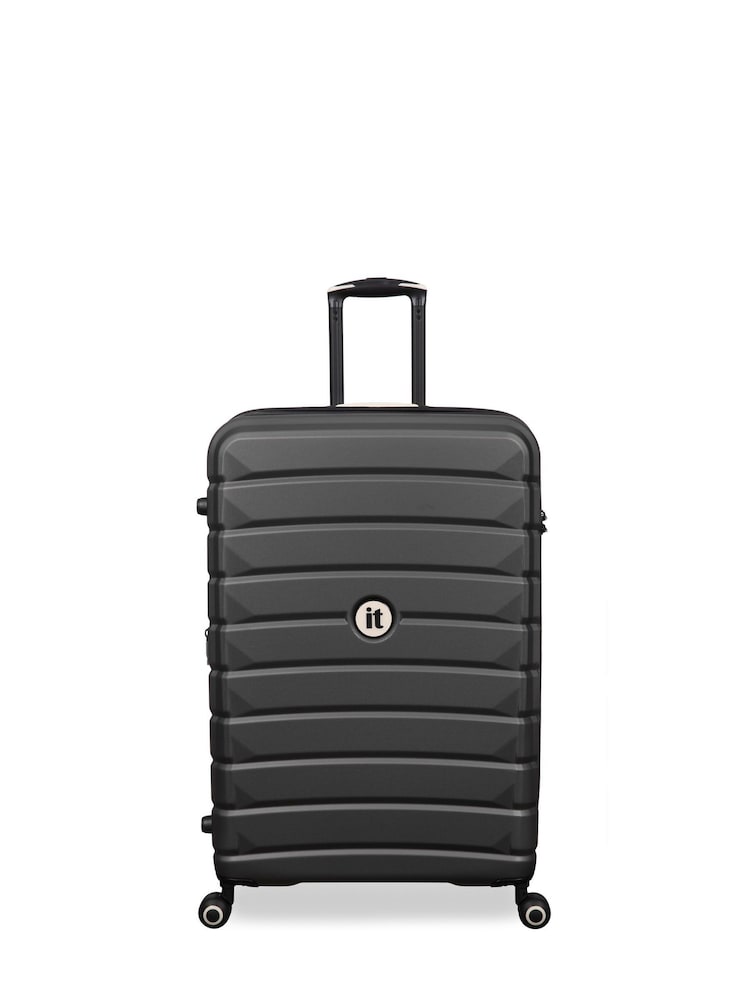 IT Luggage Large Grey Divert Expandable Suitcase with TSA Lock - Image 1 of 8