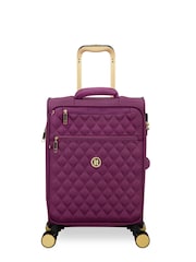 IT Luggage Purple Glimmering Expandable Cabin Suitcase with TSA Lock - Image 1 of 7
