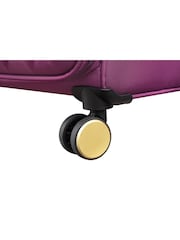 IT Luggage Purple Glimmering Expandable Cabin Suitcase with TSA Lock - Image 3 of 7