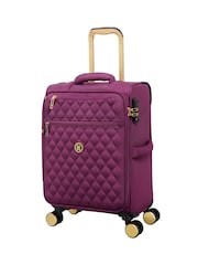 IT Luggage Purple Glimmering Expandable Cabin Suitcase with TSA Lock - Image 6 of 7