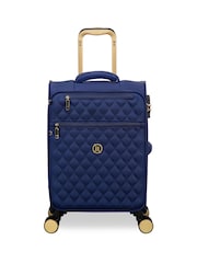 IT Luggage Blue Glimmering Expandable Cabin Suitcase with TSA Lock - Image 1 of 8