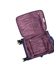 IT Luggage Blue Glimmering Expandable Cabin Suitcase with TSA Lock - Image 6 of 8