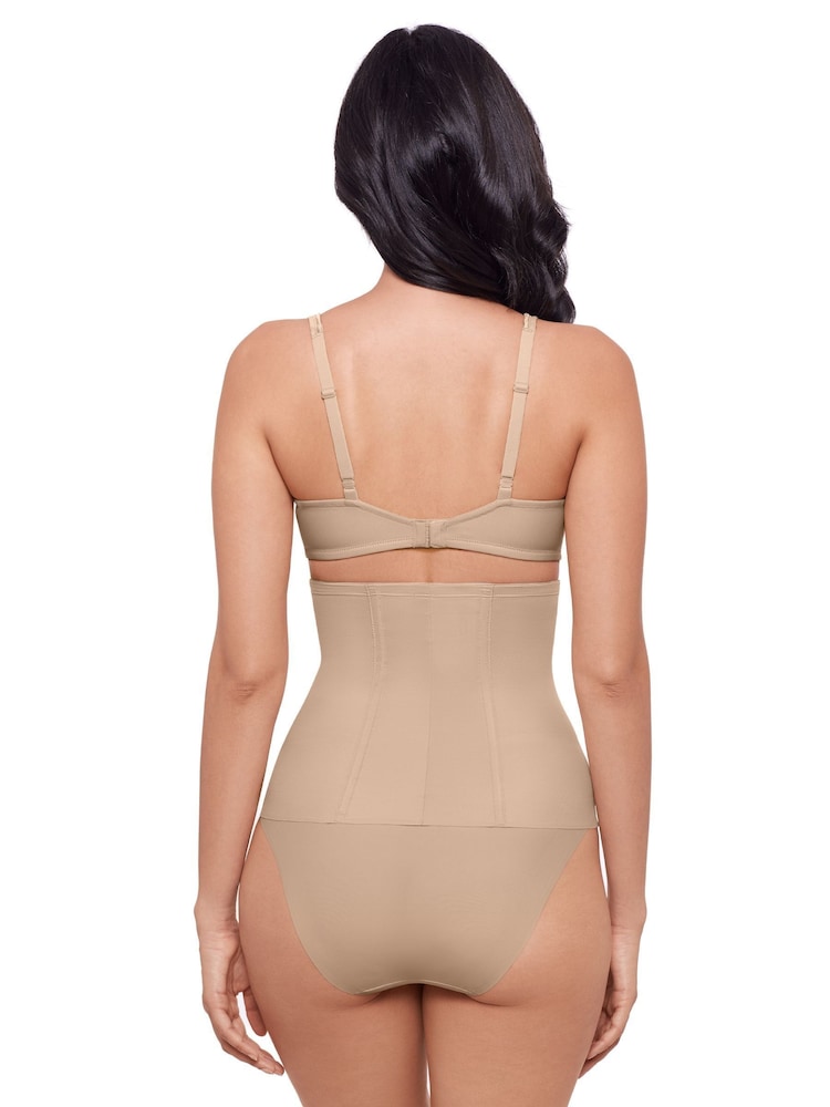 Miraclesuit Modelador de cintura firme moderno com controle fixo e tecnologia Lycra Fit Sense Nude Shapewear - Imagem 2 de 3