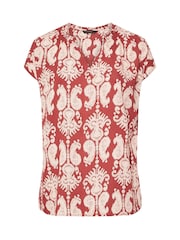 Evans Orange Block Print Top - Image 5 of 5
