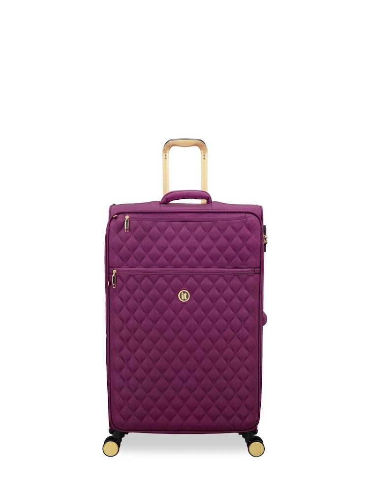 IT Luggage Large Purple Glimmering Expandable Suitcase with TSA Lock - Image 1 of 8