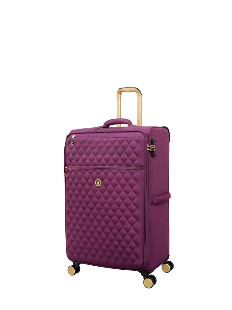 IT Luggage Large Purple Glimmering Expandable Suitcase with TSA Lock - Image 2 of 8