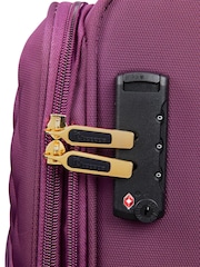 IT Luggage Large Purple Glimmering Expandable Suitcase with TSA Lock - Image 7 of 8