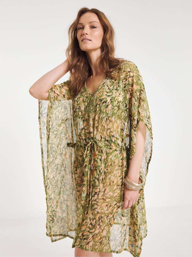 Simply Be Green Magisculpt Maxi Beach Kaftan - Image 2 of 2