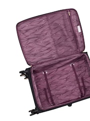 IT Luggage Medium Glimmering Expandable Black Suitcase with TSA Lock - Image 6 of 8