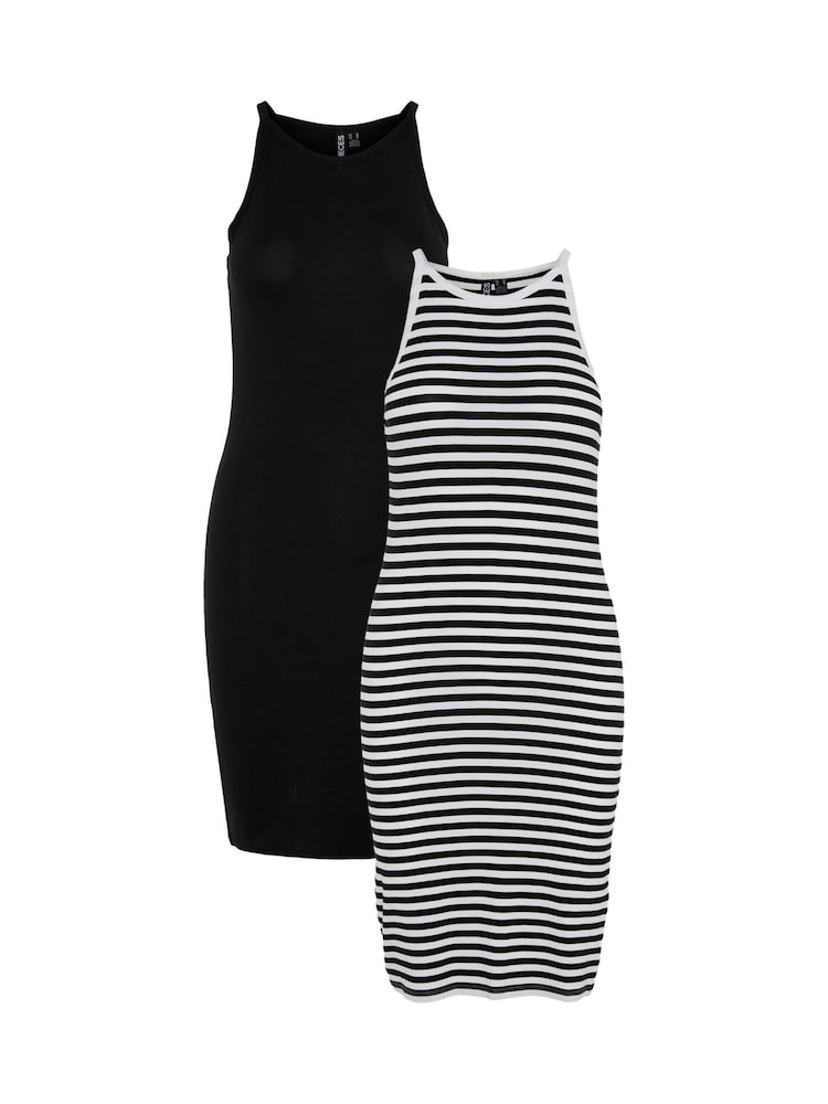 PIECES Racer Neck Jersey Dresses 2 Pack - Bild 1 von 1
