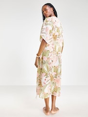 Simply Be White Magisculpt Maxi Beach Kaftan - Image 2 of 4