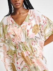 Simply Be White Magisculpt Maxi Beach Kaftan - Image 4 of 4