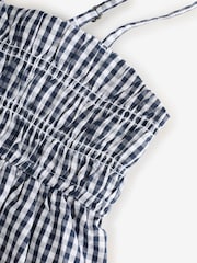Abercrombie & Fitch Blue Poplin Babydoll Cami Top - Image 3 of 4