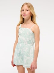 Abercrombie & Fitch Asymetric Neck Romper - Image 1 of 7