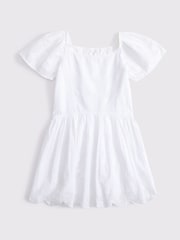 Abercrombie & Fitch Flutter Sleeve White Mini Dress - Image 1 of 1
