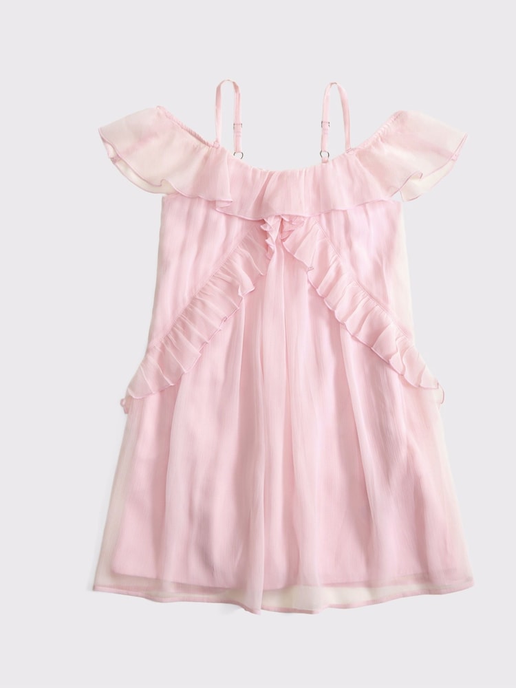 Abercrombie & Fitch Pink Flutter Sleeve Mini Dress - Image 1 of 1