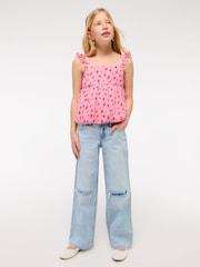 Abercrombie & Fitch Blue Low Rise Baggy Jeans - Image 1 of 9