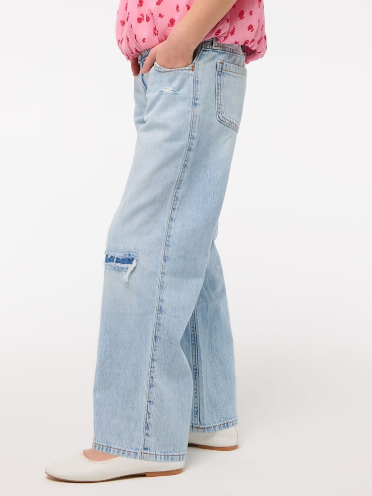 Abercrombie & Fitch Blue Low Rise Baggy Jeans - Image 2 of 9
