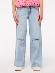 Abercrombie & Fitch Blue Low Rise Baggy Jeans - Image 5 of 9