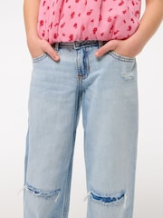 Abercrombie & Fitch Blue Low Rise Baggy Jeans - Image 6 of 9