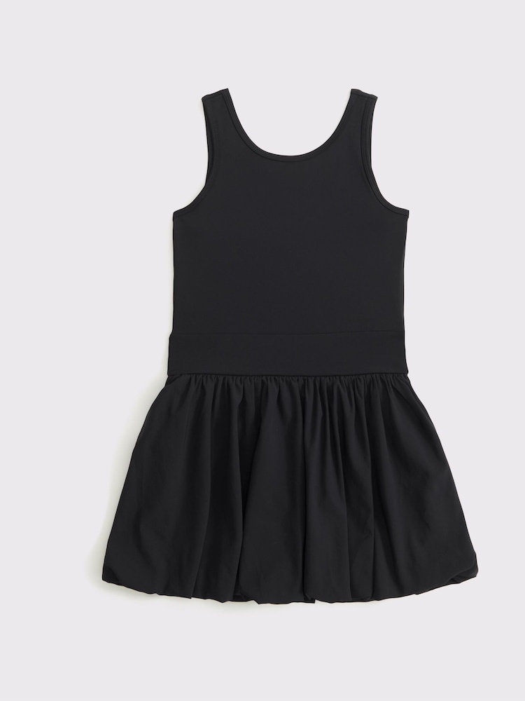 Abercrombie & Fitch High Neck Bubble Hem Black Mini Dress - Bild 1 von 1