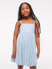 Abercrombie & Fitch Blue High Neck Sequin Mini Dress - Image 1 of 7