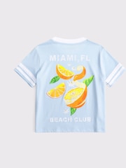 أزرق - Abercrombie & Fitch Oversized Destination T-Shirt - صورة 2 من 2