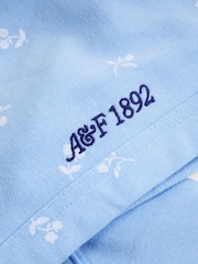 Abercrombie & Fitch Blue Pattern Logo Popover Hoodie - Image 2 of 2