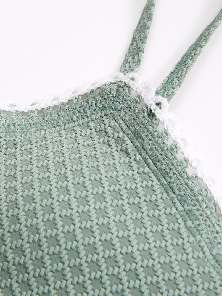 Abercrombie & Fitch Triangle Trim Top Bikini Set - Image 3 of 3