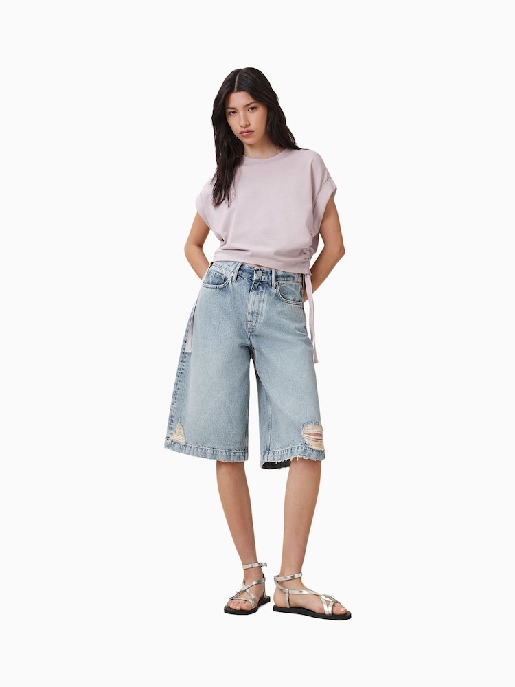 AllSaints Pink Mira 100% Organic Cotton T-Shirt - Image 2 of 8